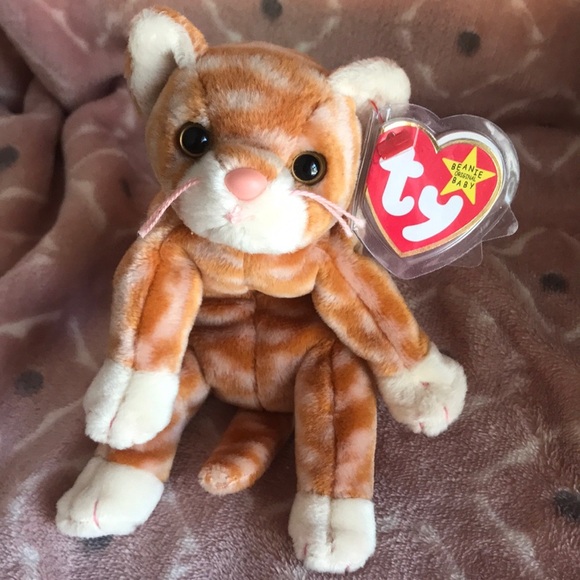 Other - Rare 1999 Ty Original Beanie Baby Cat Amber
